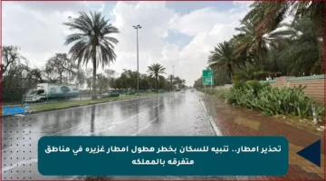 تحذير أمطار.. تنبيه للسكان بخطر هطول أمطار غزيرة في مناطق متفرقة بالمملكة